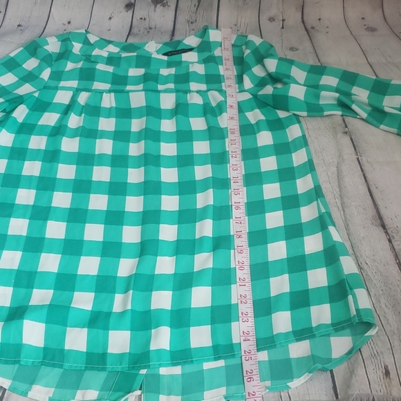 Banana Republic Green white Checkered Shirt - Picture 12 of 12